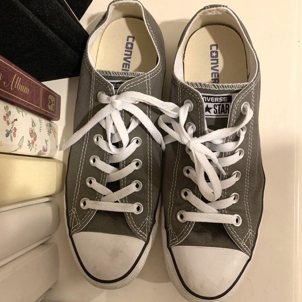 Grey Low Top Converse
